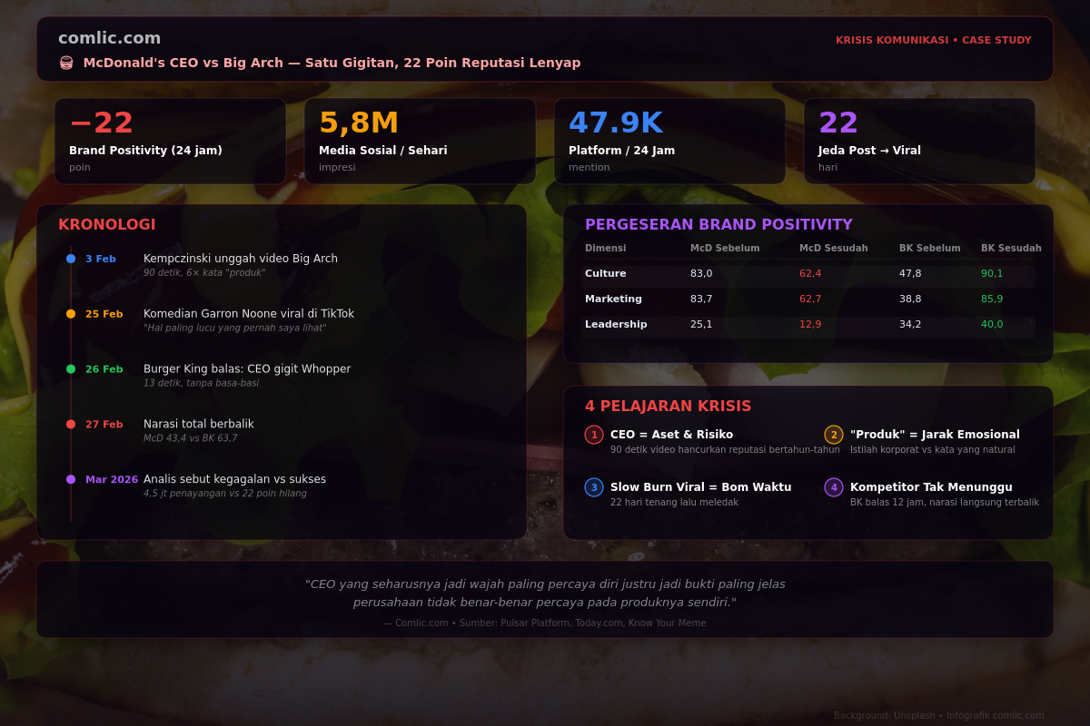 Infografik Krisis McDonald's CEO vs Big Arch