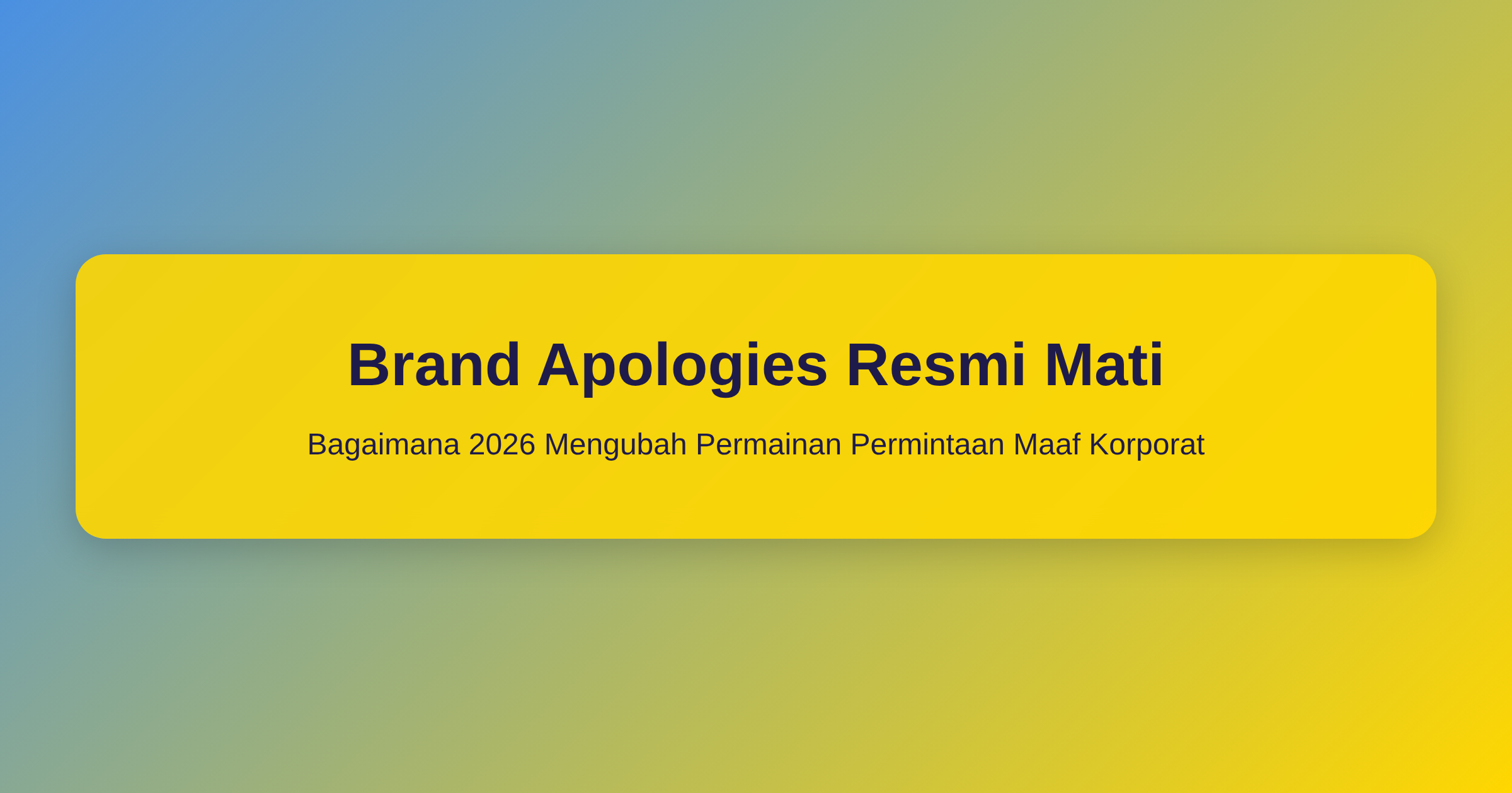 Brand Apologies featured image