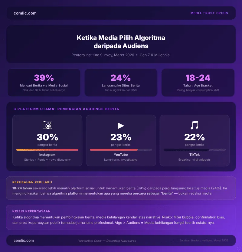 Infografik Ketika Media Pilih Algoritma daripada Audiens