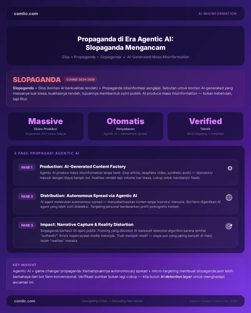 Infografik Propaganda di Era Agentic AI