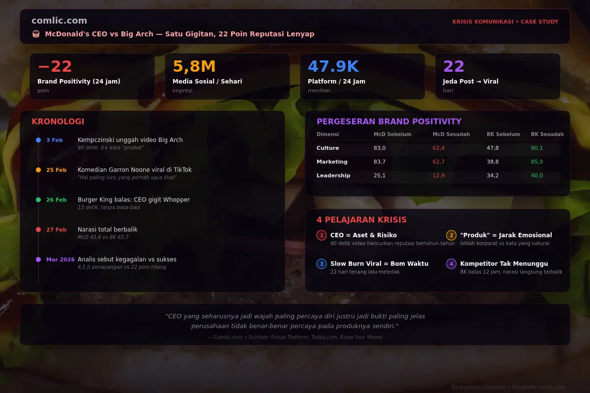 Infografik Krisis McDonald's CEO vs Big Arch