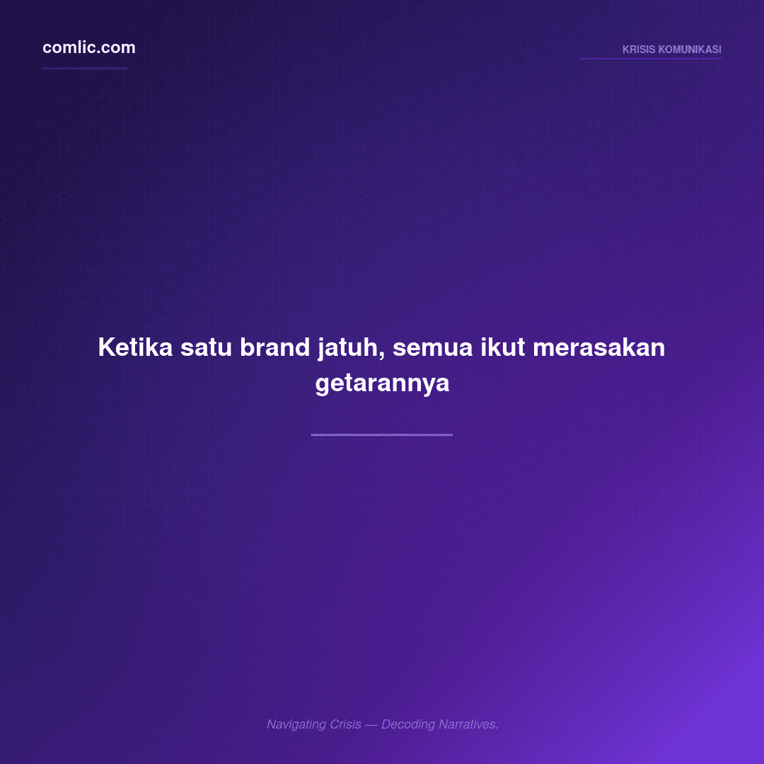 Reputational contagion: ketika krisis kompetitor merusak reputasi brand lain